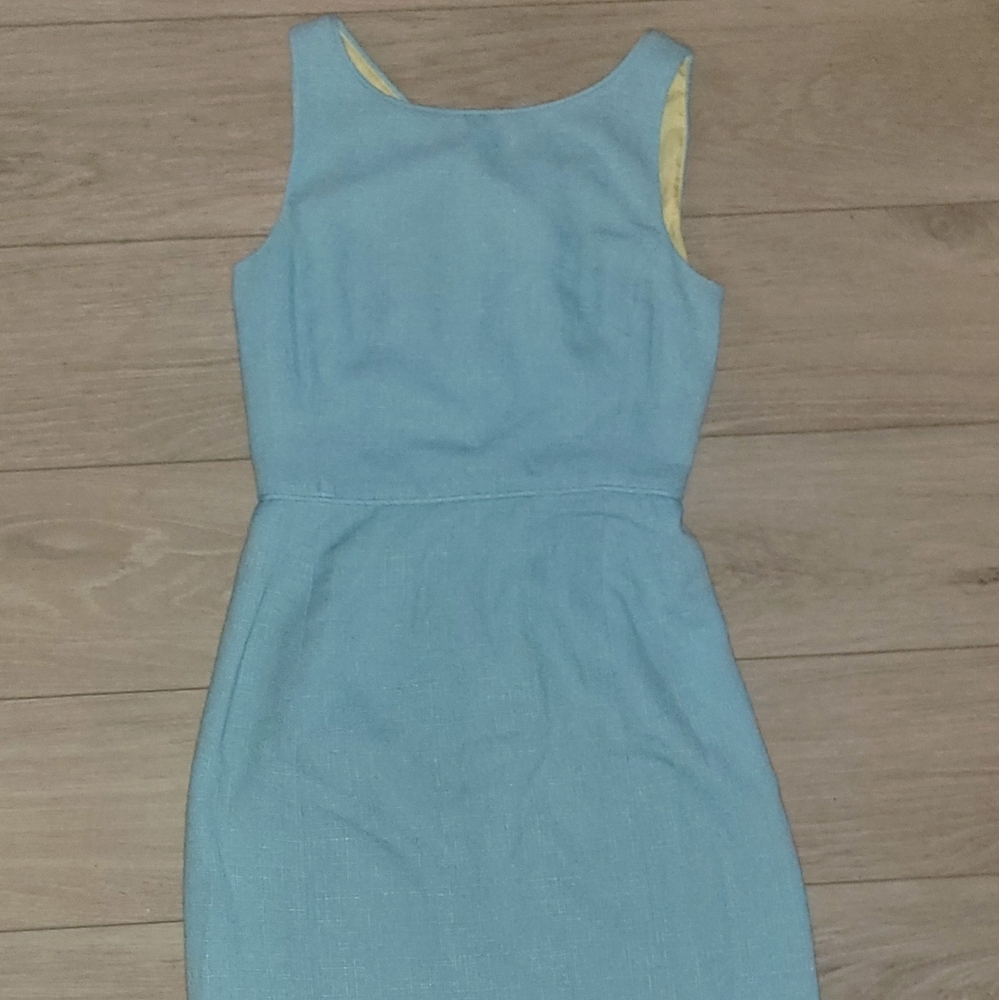 Lilly Pulitzer Tweed, size 4, fitted dress, light blue